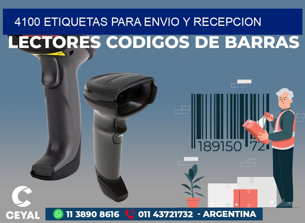4100 ETIQUETAS PARA ENVIO Y RECEPCION