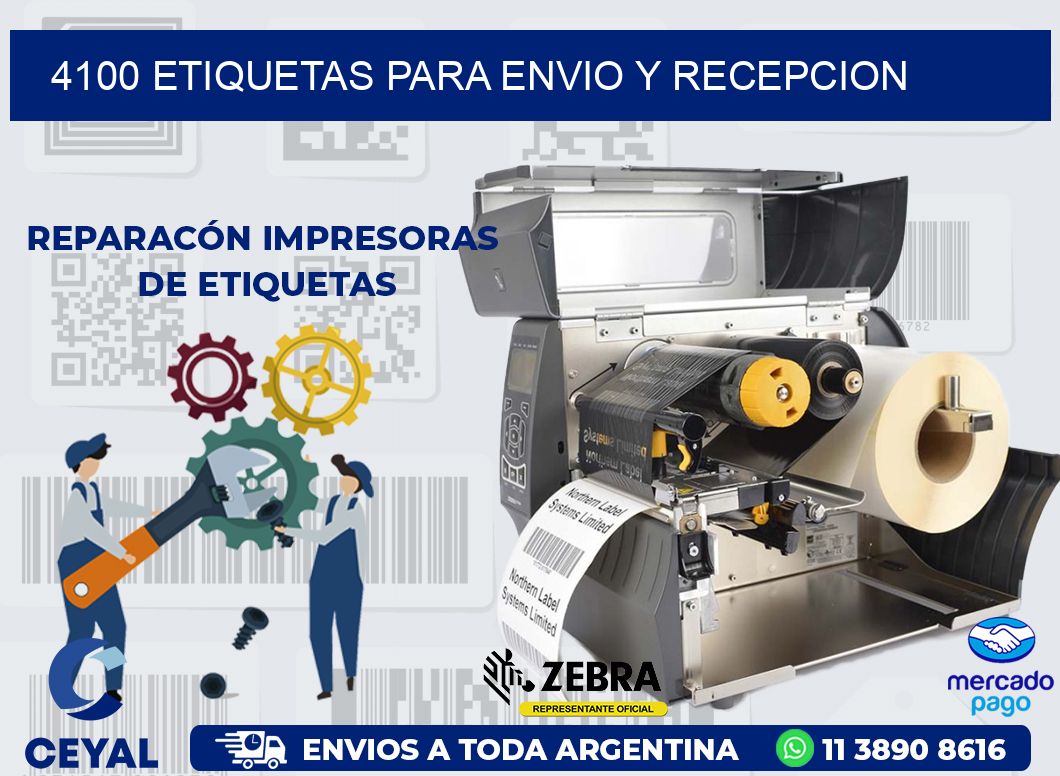 4100 ETIQUETAS PARA ENVIO Y RECEPCION