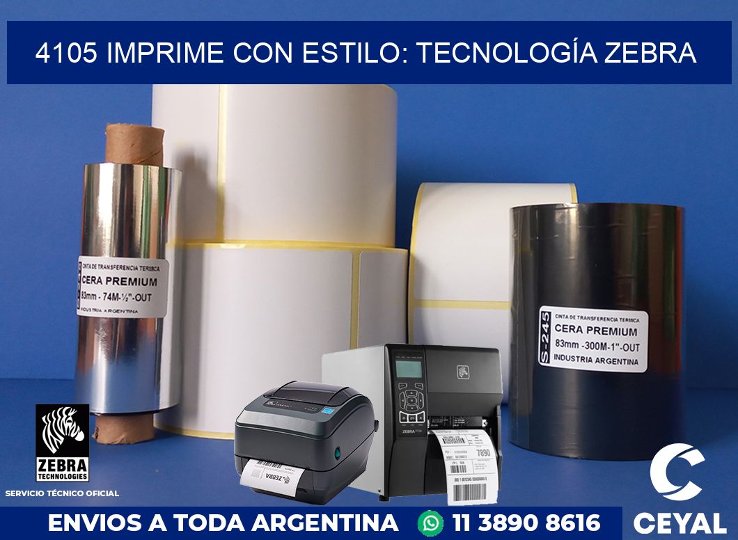 4105 IMPRIME CON ESTILO: TECNOLOGÍA ZEBRA