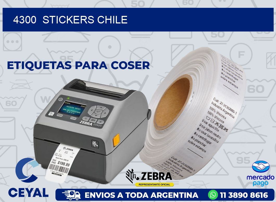 4300  STICKERS CHILE