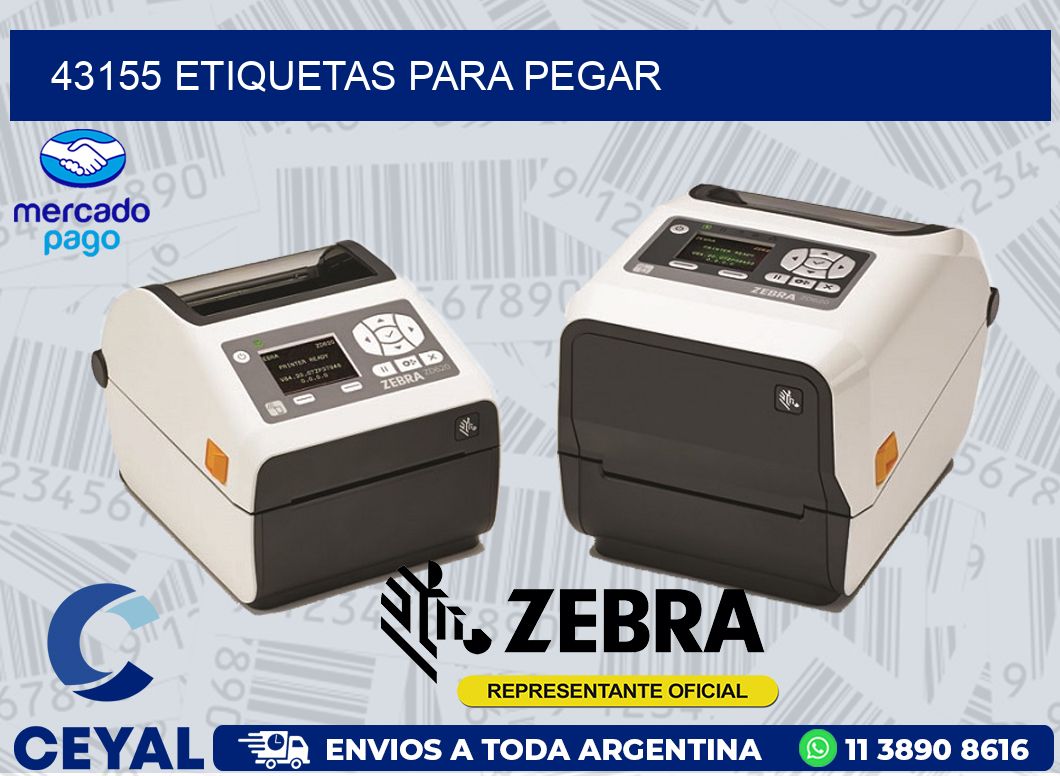 43155 ETIQUETAS PARA PEGAR