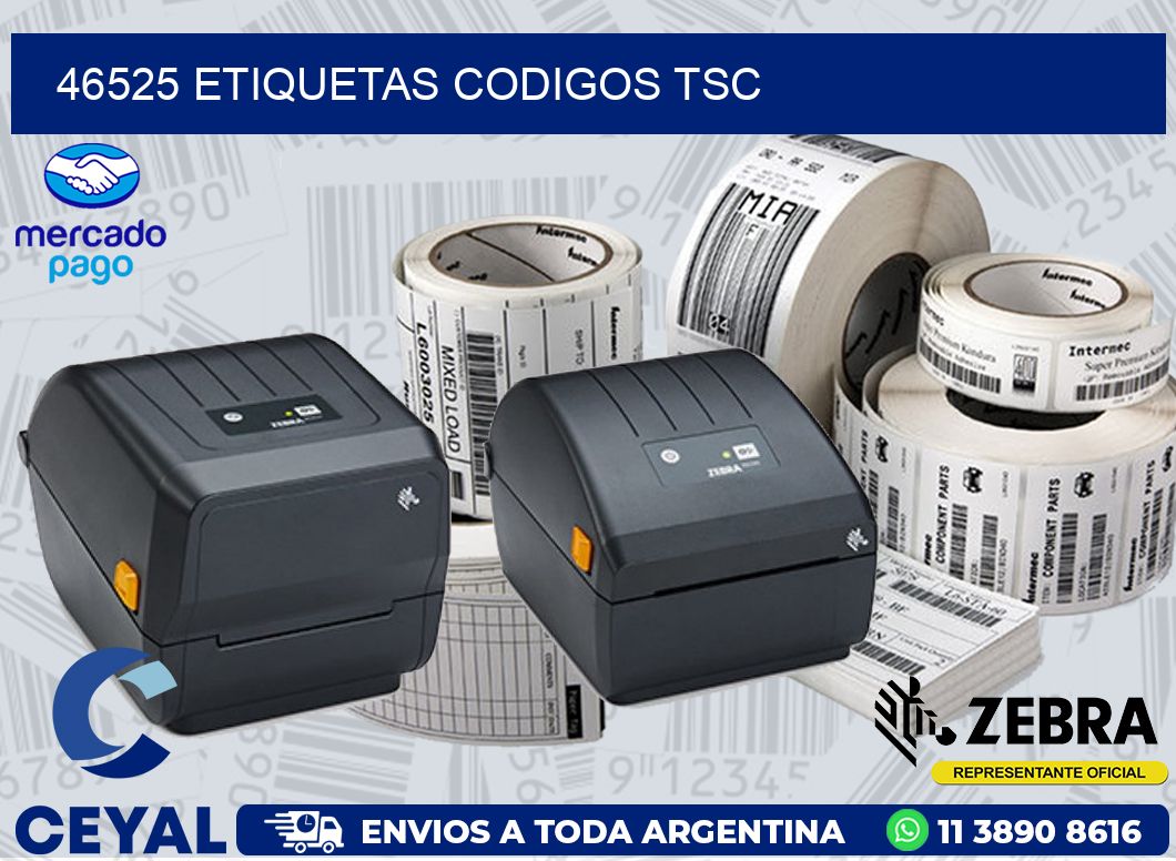 46525 ETIQUETAS CODIGOS TSC