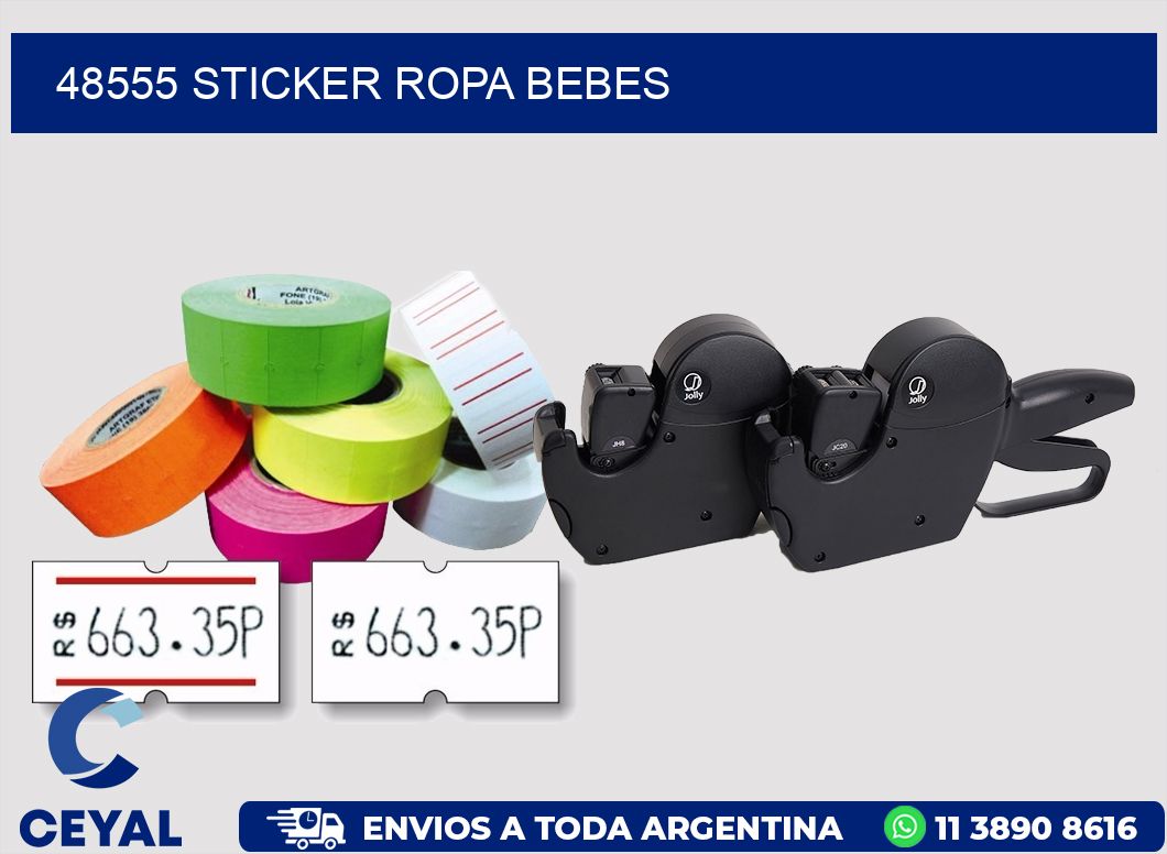48555 STICKER ROPA BEBES