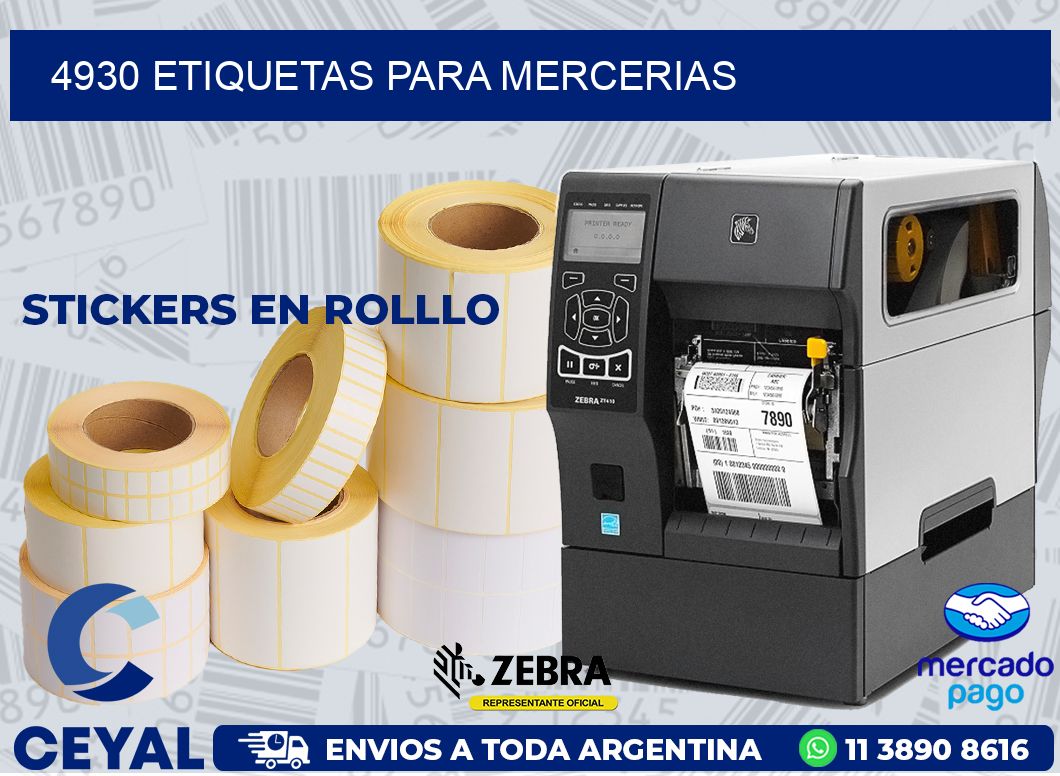 4930 ETIQUETAS PARA MERCERIAS