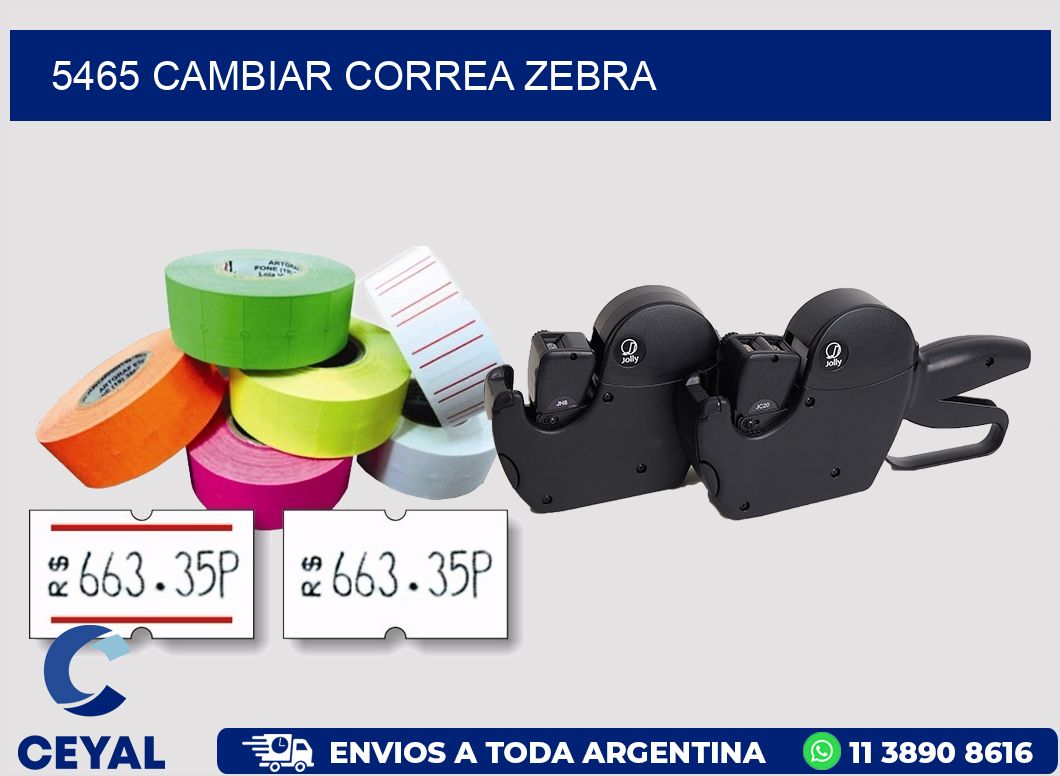 5465 CAMBIAR CORREA ZEBRA