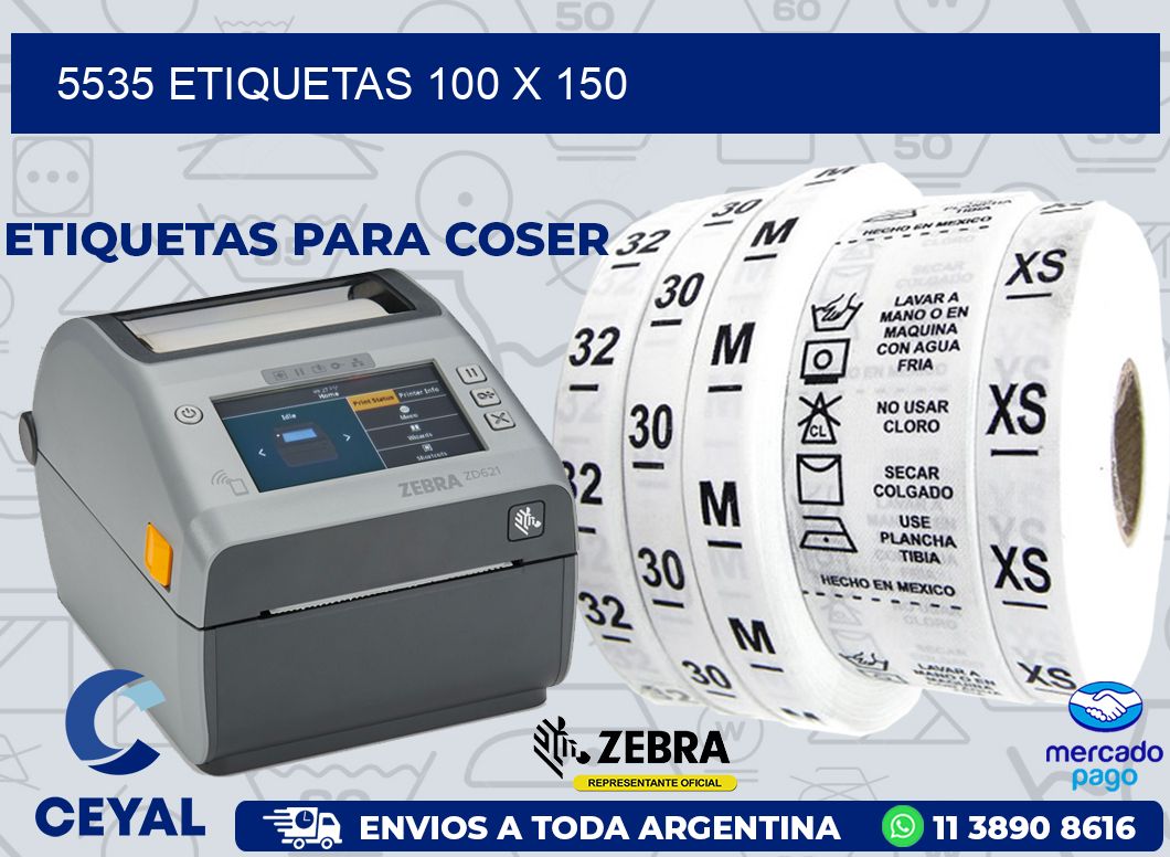 5535 ETIQUETAS 100 X 150