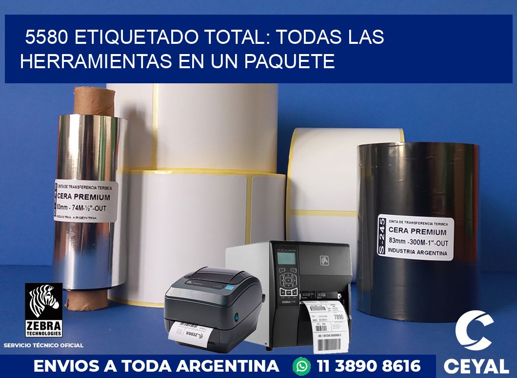 5580 ETIQUETADO TOTAL: TODAS LAS HERRAMIENTAS EN UN PAQUETE