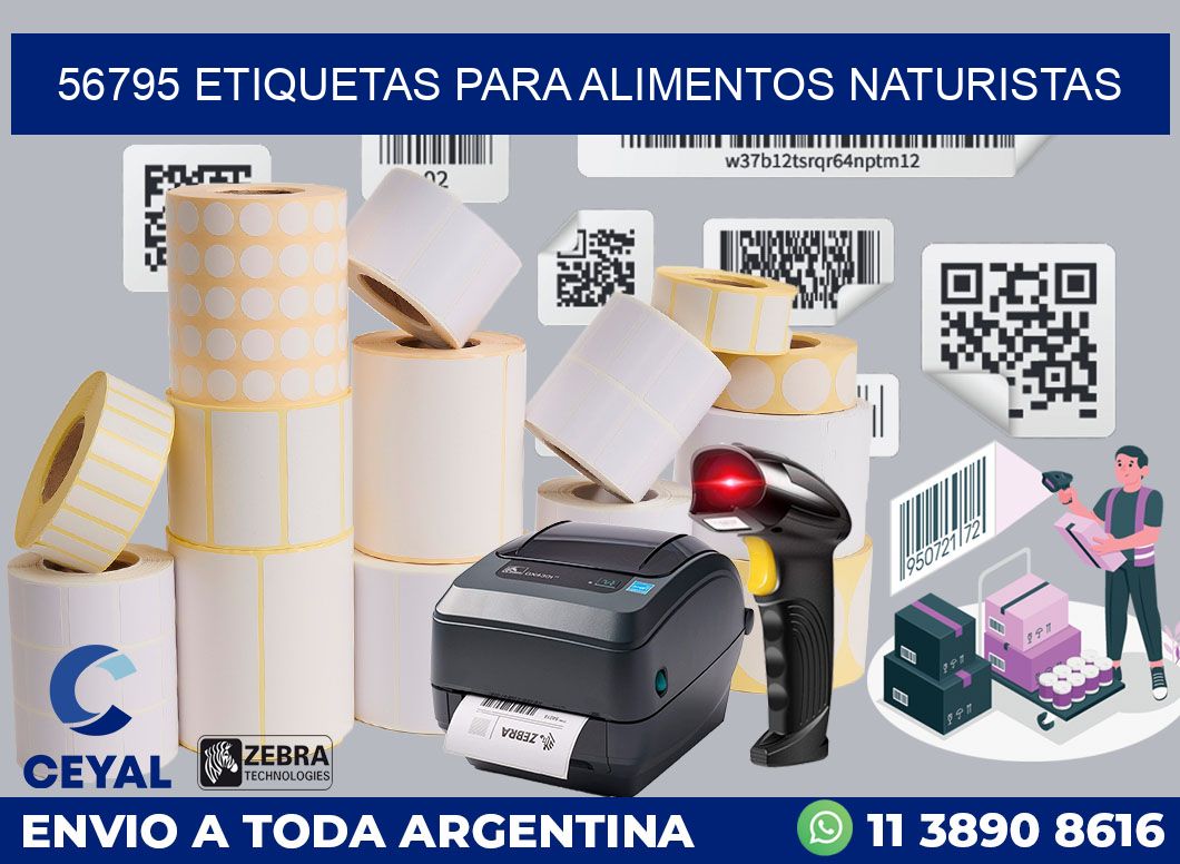 56795 ETIQUETAS PARA ALIMENTOS NATURISTAS