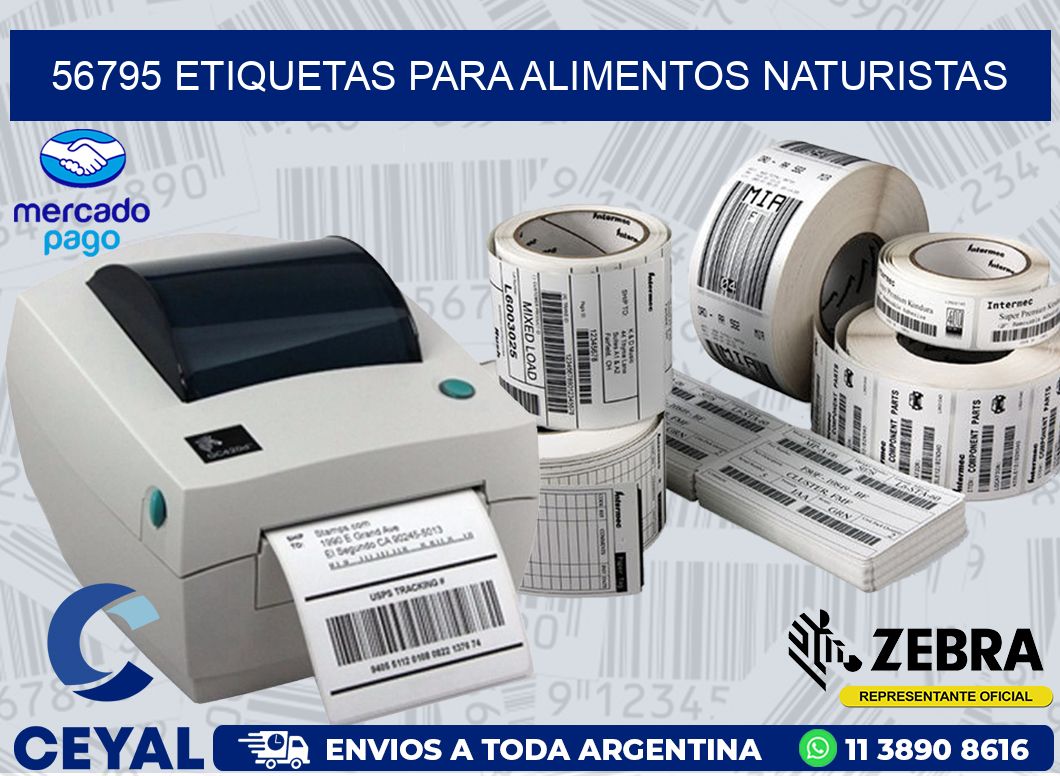 56795 ETIQUETAS PARA ALIMENTOS NATURISTAS