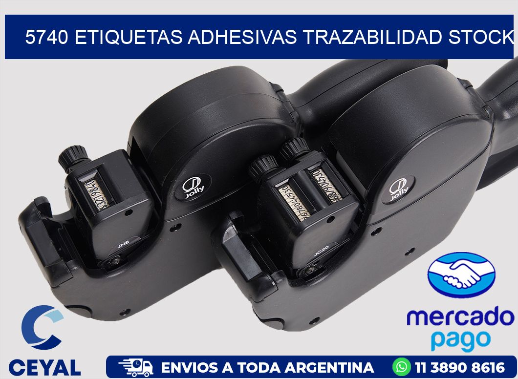 5740 ETIQUETAS ADHESIVAS TRAZABILIDAD STOCK