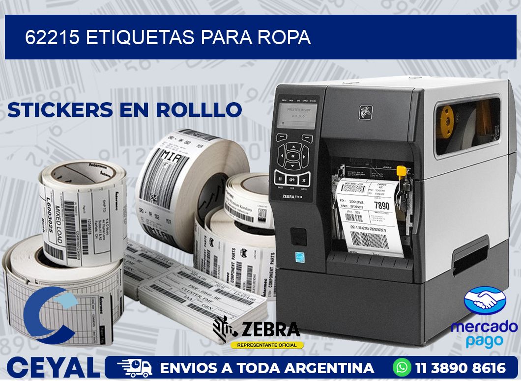 62215 ETIQUETAS PARA ROPA
