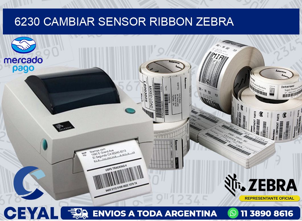 6230 CAMBIAR SENSOR RIBBON ZEBRA
