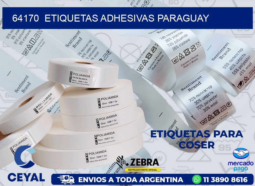 64170  ETIQUETAS ADHESIVAS PARAGUAY