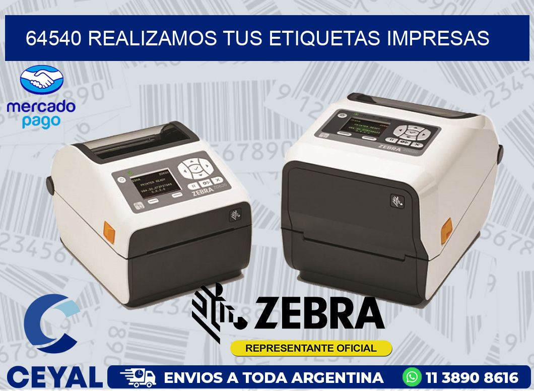 64540 REALIZAMOS TUS ETIQUETAS IMPRESAS