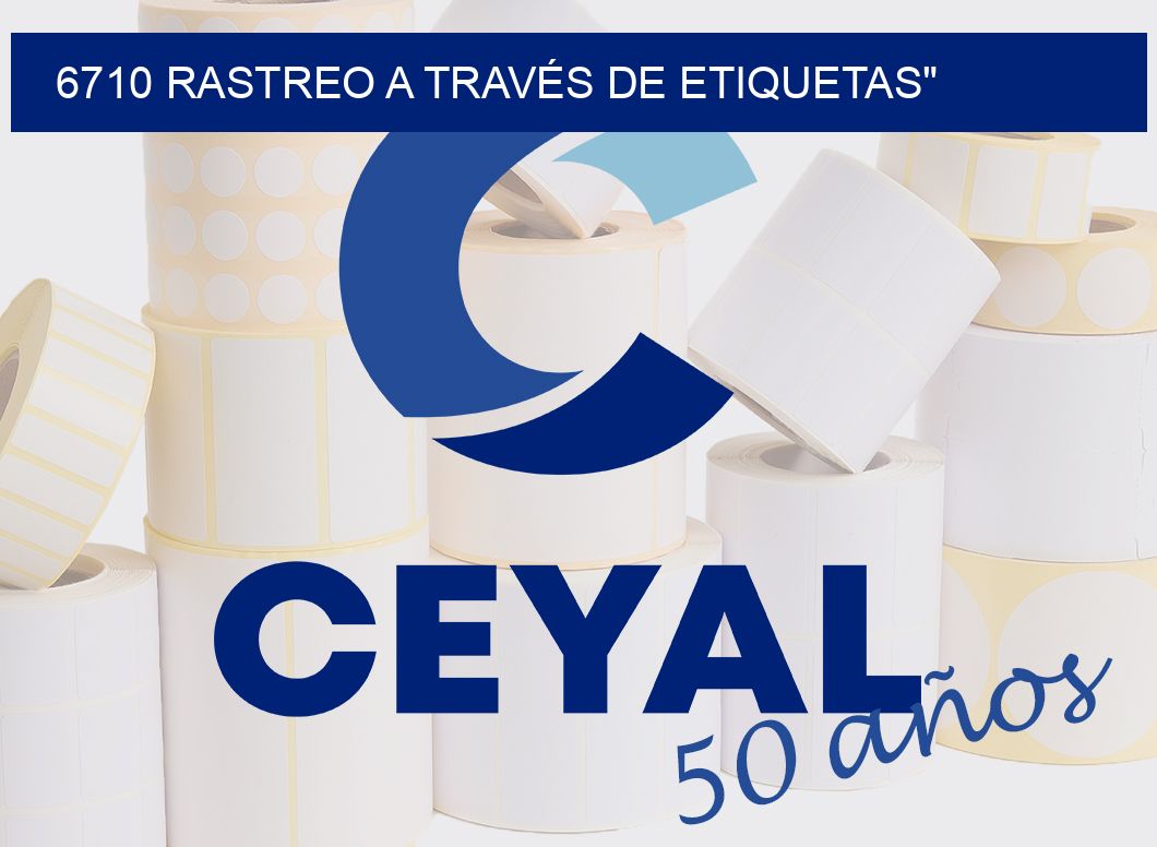 6710 RASTREO A TRAVÉS DE ETIQUETAS