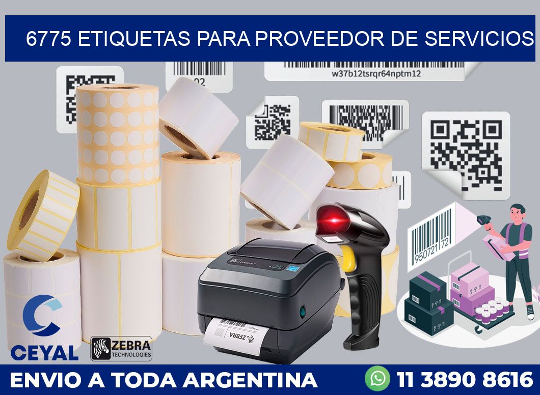 6775 ETIQUETAS PARA PROVEEDOR DE SERVICIOS
