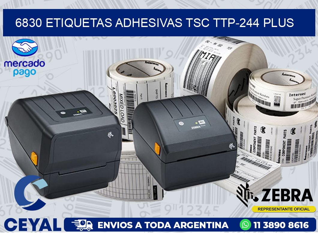 6830 ETIQUETAS ADHESIVAS TSC TTP-244 PLUS
