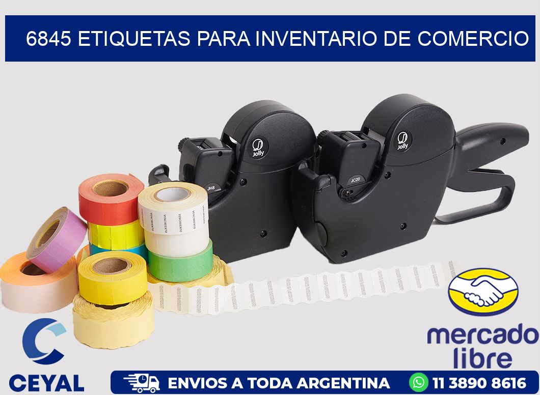 6845 ETIQUETAS PARA INVENTARIO DE COMERCIO