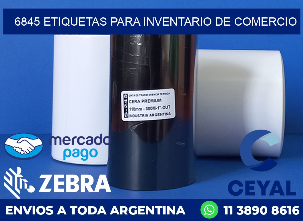 6845 ETIQUETAS PARA INVENTARIO DE COMERCIO