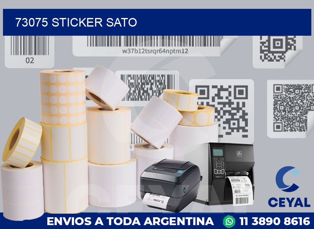 73075 STICKER SATO