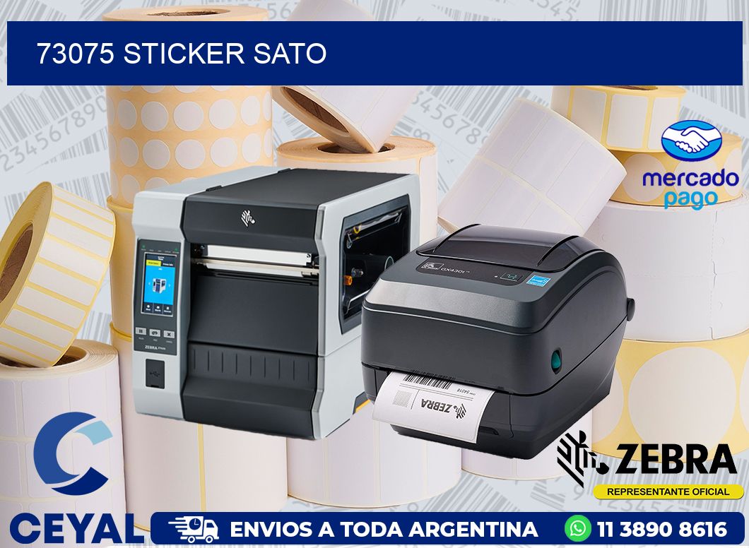 73075 STICKER SATO