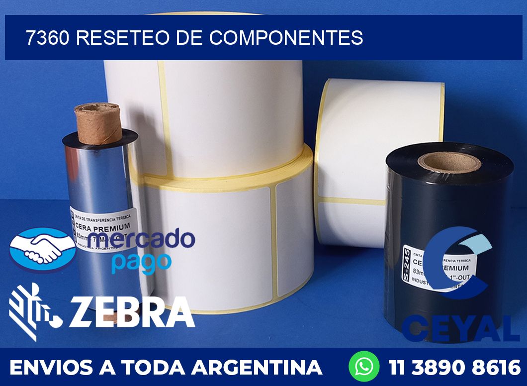 7360 RESETEO DE COMPONENTES