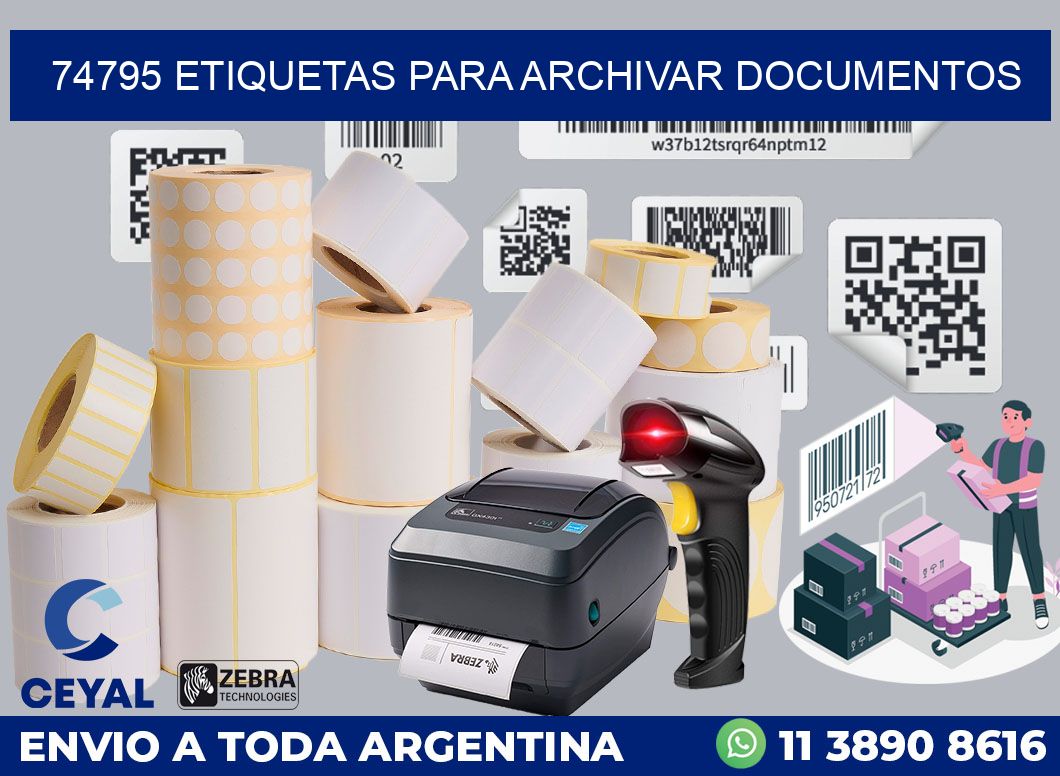74795 ETIQUETAS PARA ARCHIVAR DOCUMENTOS