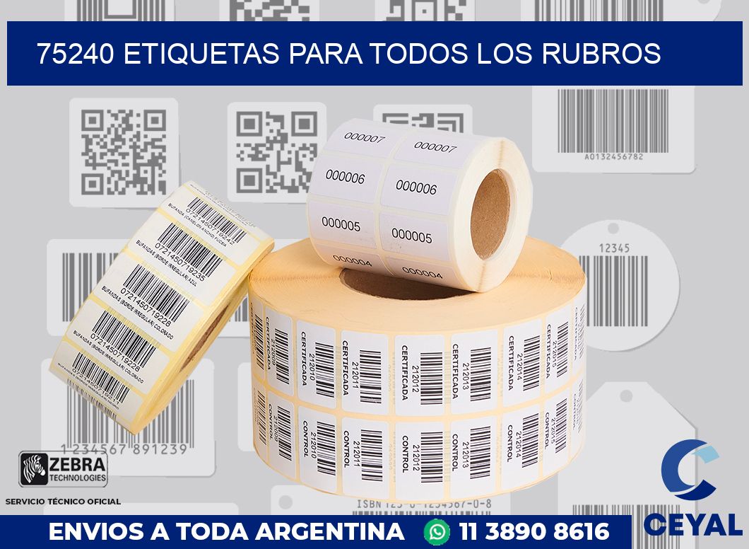 75240 ETIQUETAS PARA TODOS LOS RUBROS