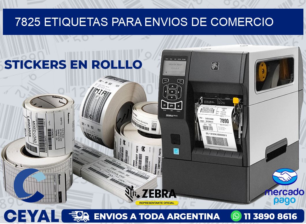 7825 ETIQUETAS PARA ENVIOS DE COMERCIO