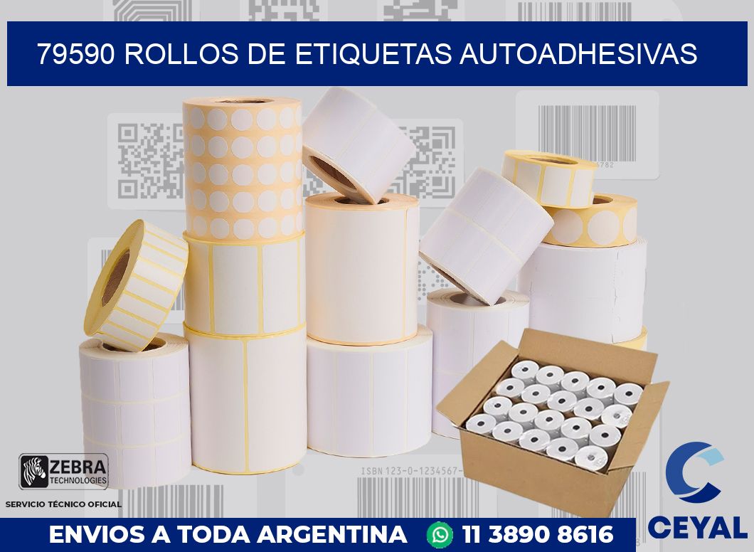 79590 ROLLOS DE ETIQUETAS AUTOADHESIVAS