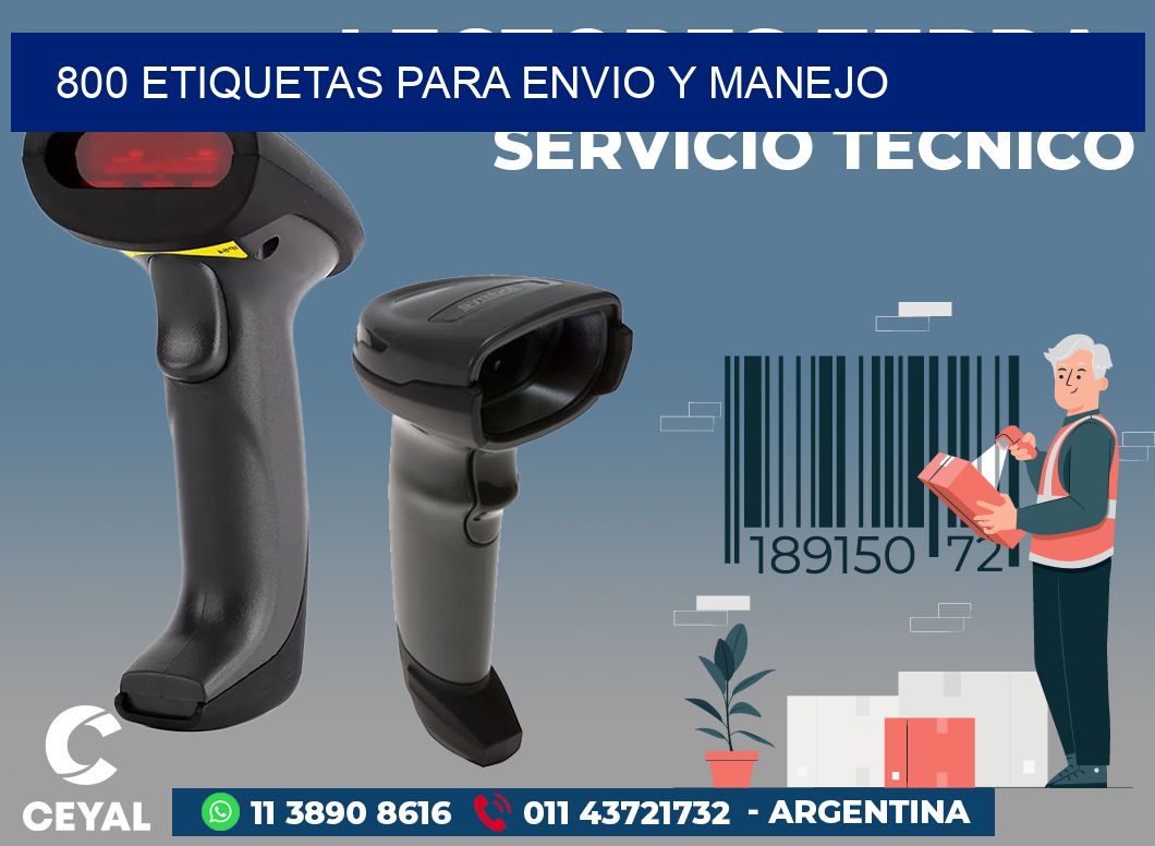 800 ETIQUETAS PARA ENVIO Y MANEJO