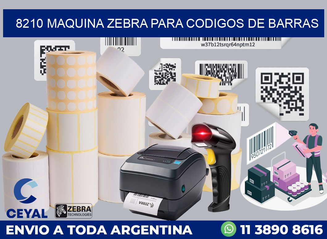 8210 MAQUINA ZEBRA PARA CODIGOS DE BARRAS