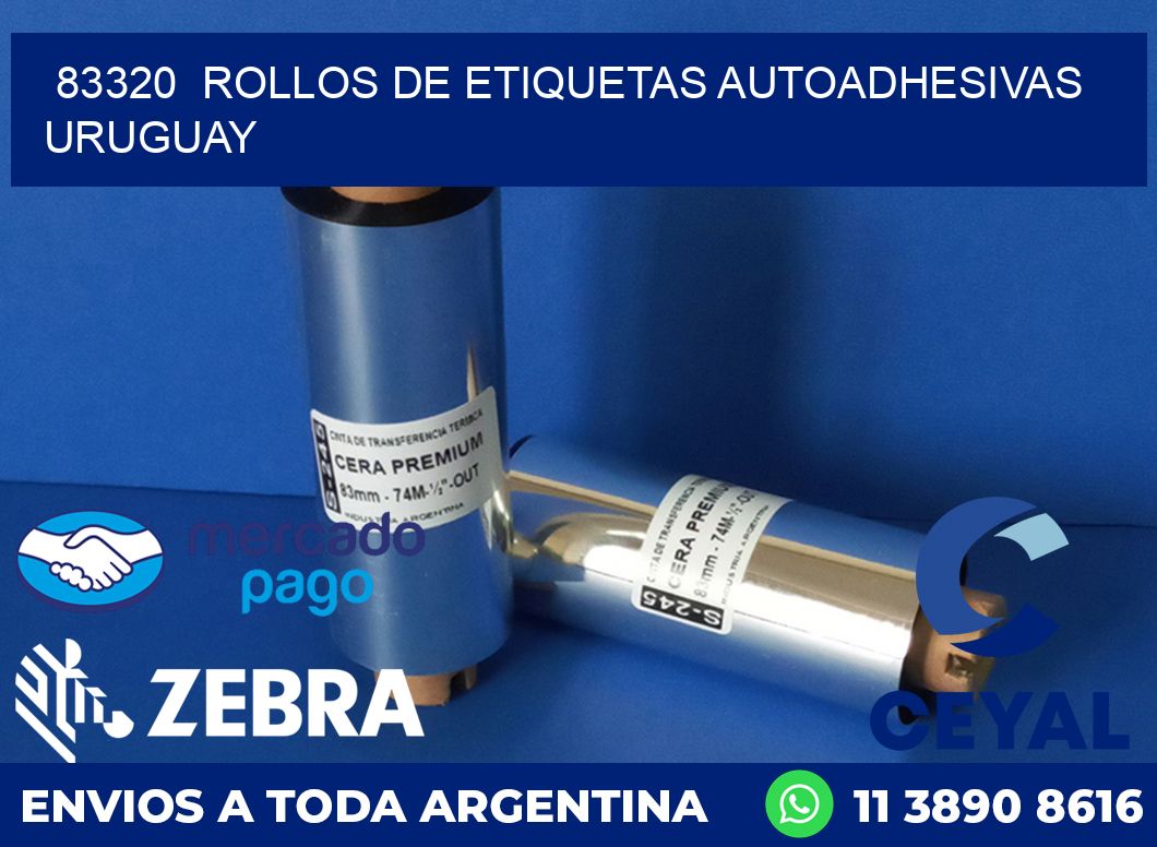 83320  ROLLOS DE ETIQUETAS AUTOADHESIVAS URUGUAY