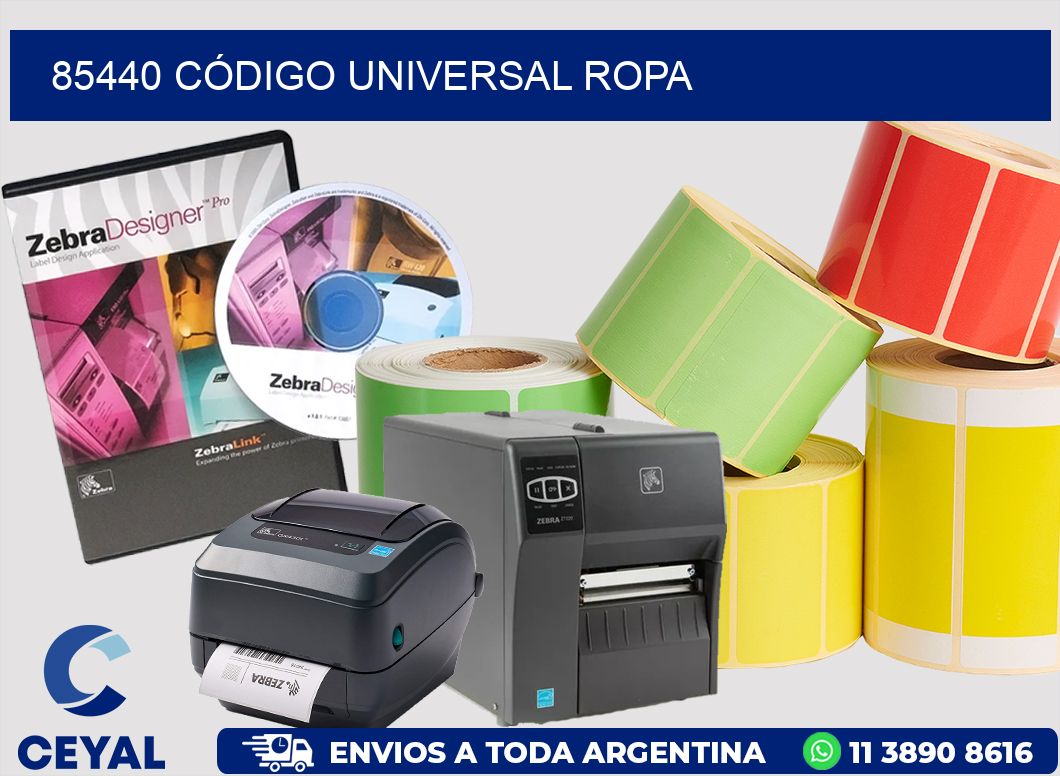 85440 CÓDIGO UNIVERSAL ROPA