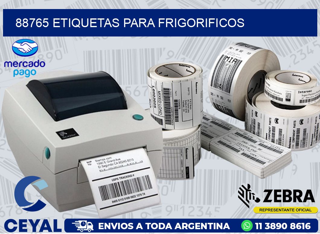 88765 ETIQUETAS PARA FRIGORIFICOS