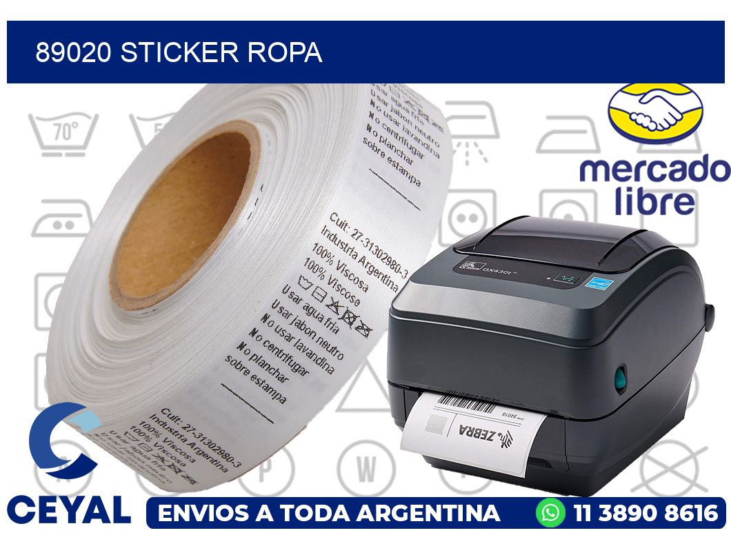 89020 STICKER ROPA