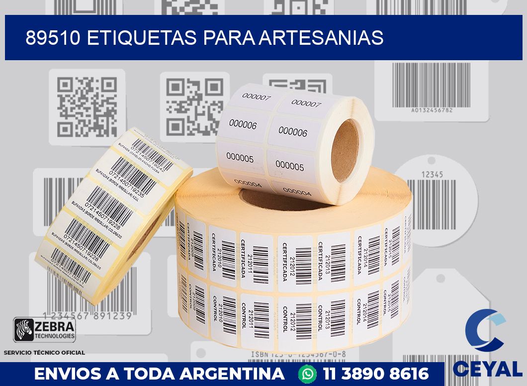 89510 ETIQUETAS PARA ARTESANIAS