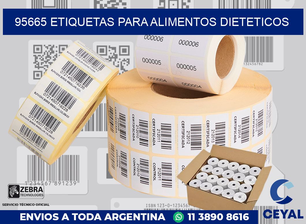 95665 ETIQUETAS PARA ALIMENTOS DIETETICOS