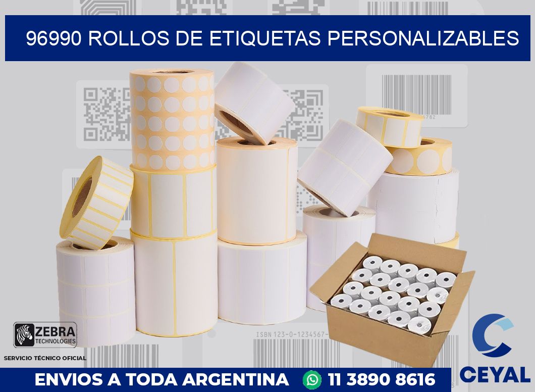 96990 ROLLOS DE ETIQUETAS PERSONALIZABLES