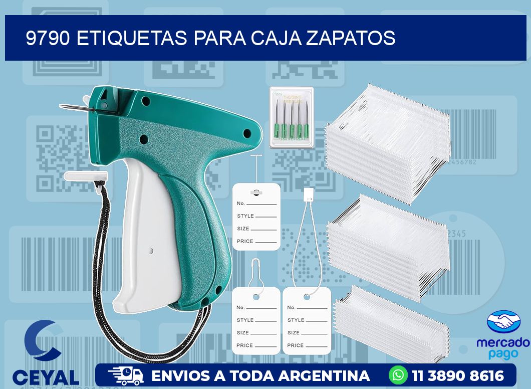 9790 ETIQUETAS PARA CAJA ZAPATOS