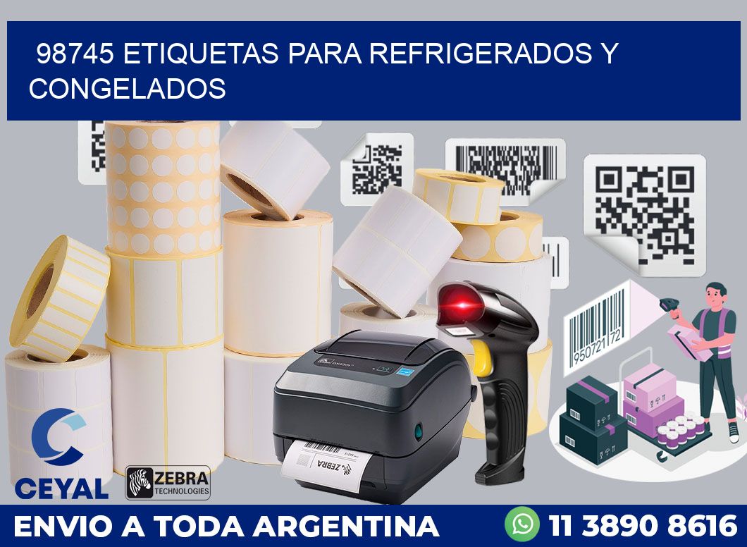 98745 ETIQUETAS PARA REFRIGERADOS Y CONGELADOS