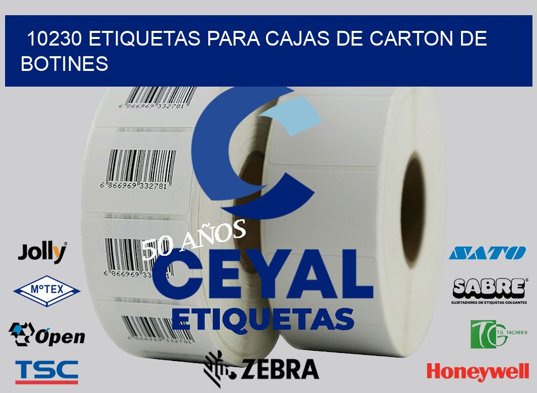 10230 ETIQUETAS PARA CAJAS DE CARTON DE BOTINES