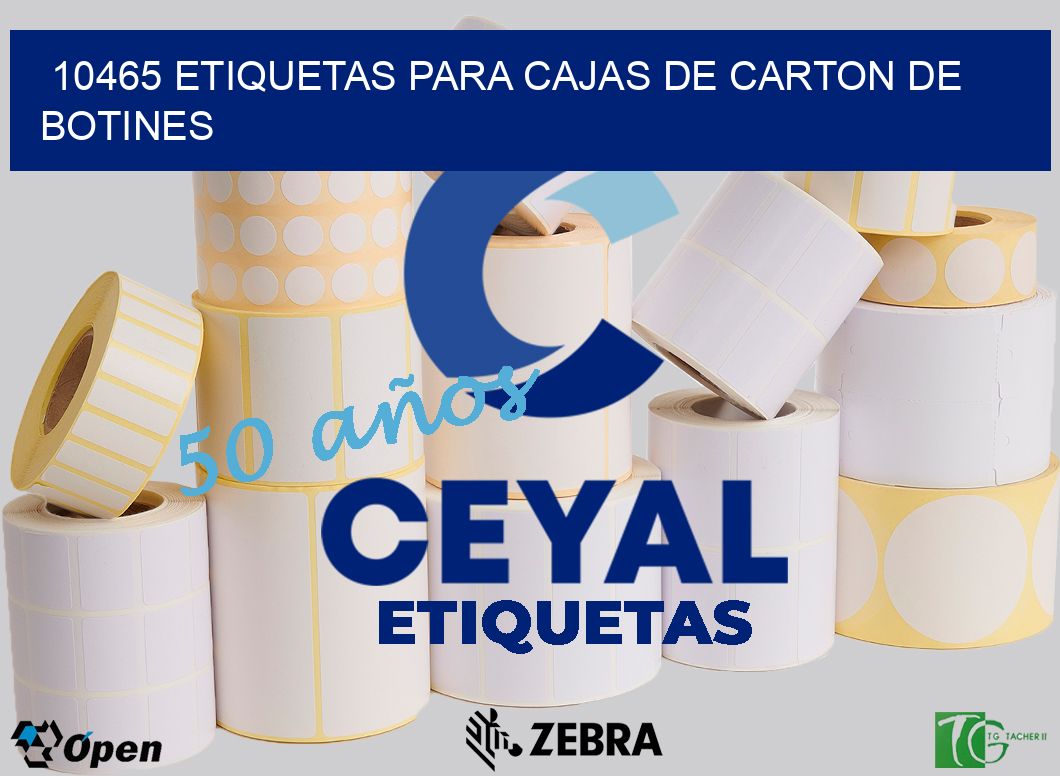 10465 ETIQUETAS PARA CAJAS DE CARTON DE BOTINES