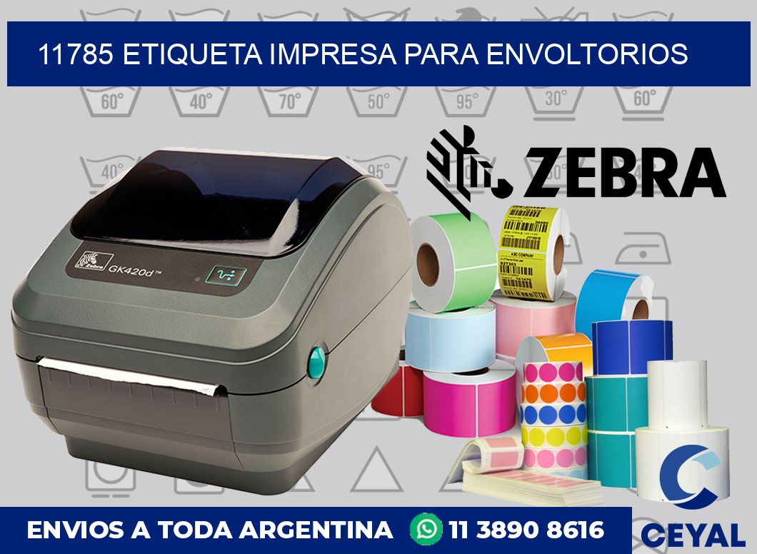 11785 ETIQUETA IMPRESA PARA ENVOLTORIOS