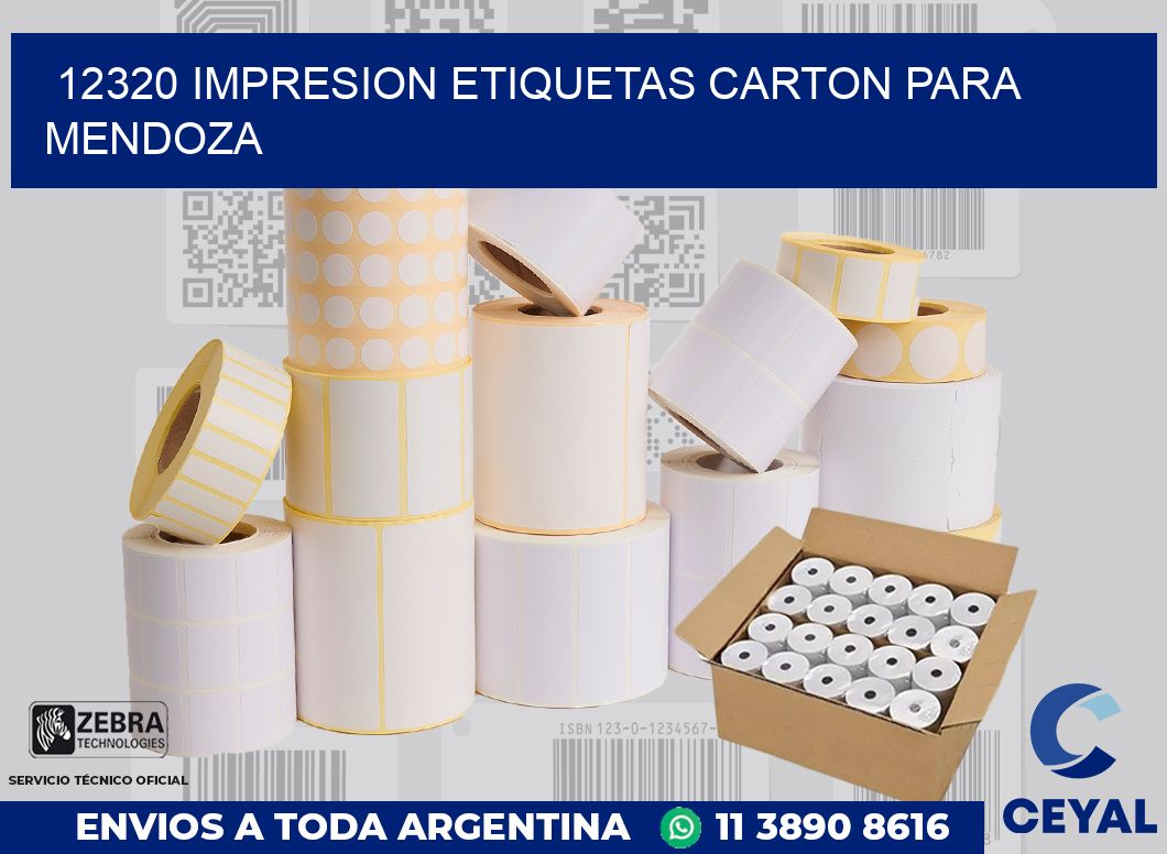 12320 IMPRESION ETIQUETAS CARTON PARA MENDOZA