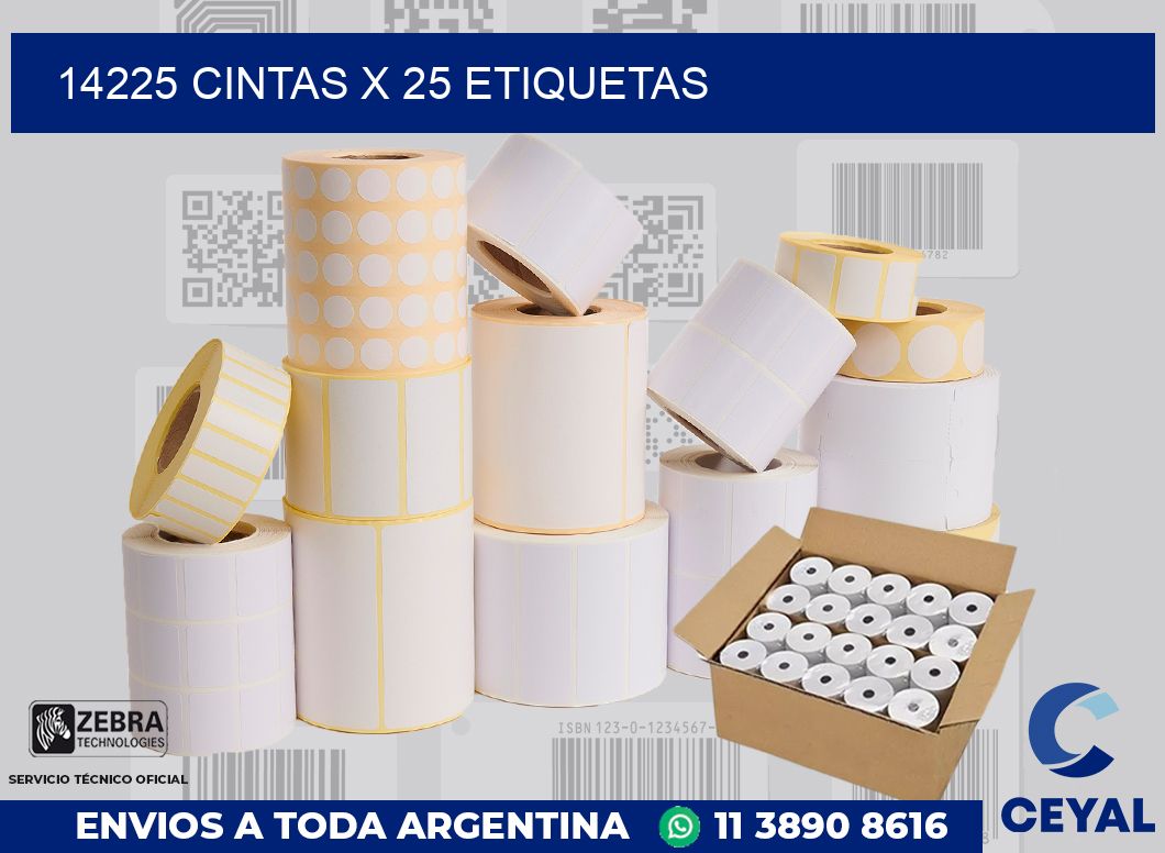 14225 cintas x 25 etiquetas