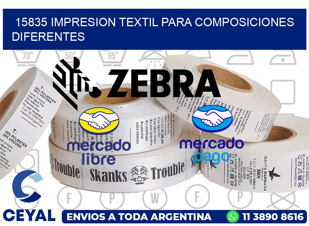 15835 IMPRESION TEXTIL PARA COMPOSICIONES DIFERENTES