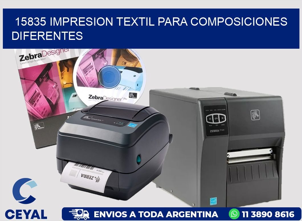 15835 IMPRESION TEXTIL PARA COMPOSICIONES DIFERENTES