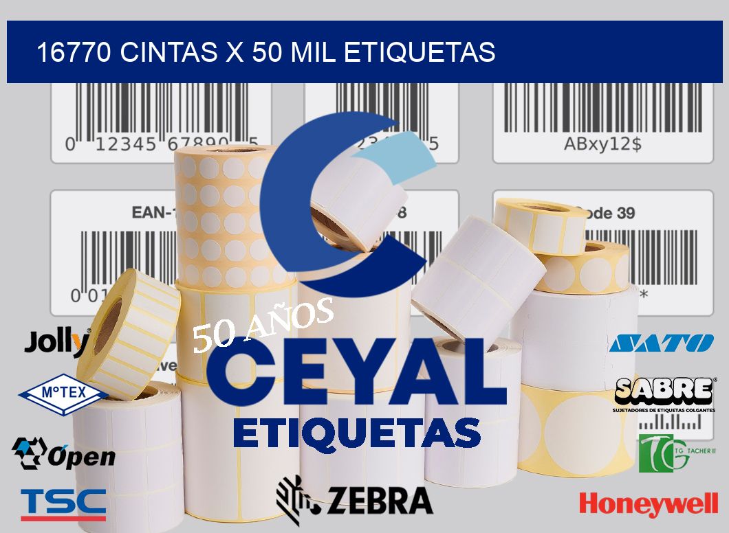 16770 cintas x 50 mil etiquetas