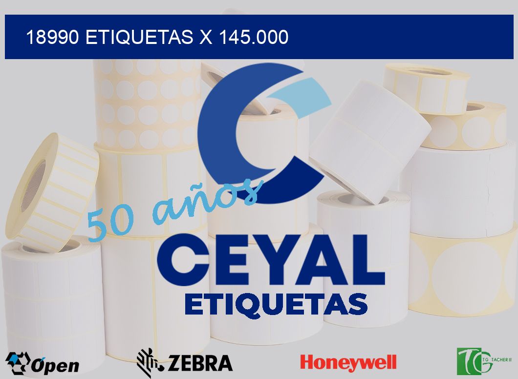 18990 Etiquetas x 145.000